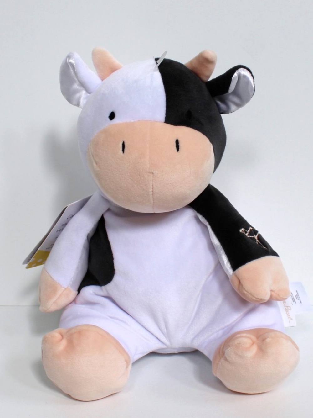 Copper Pearl Cow Squish Soft Plush Lovey Stuffed Animal 10" NEW